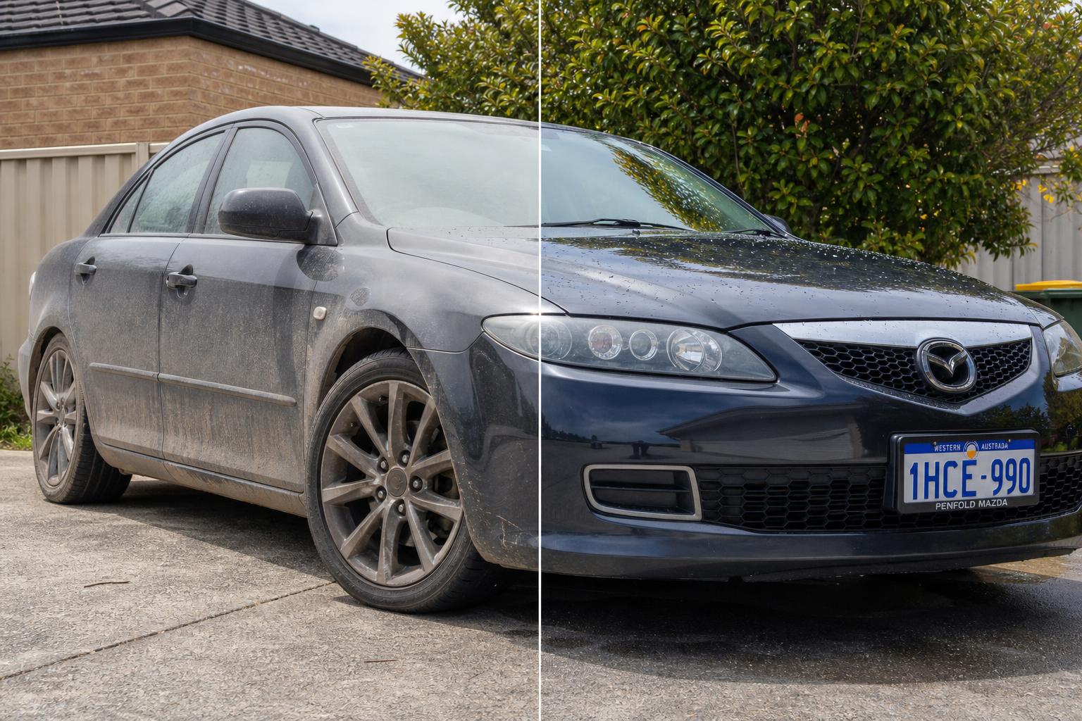 Exterior Restoration before and after
