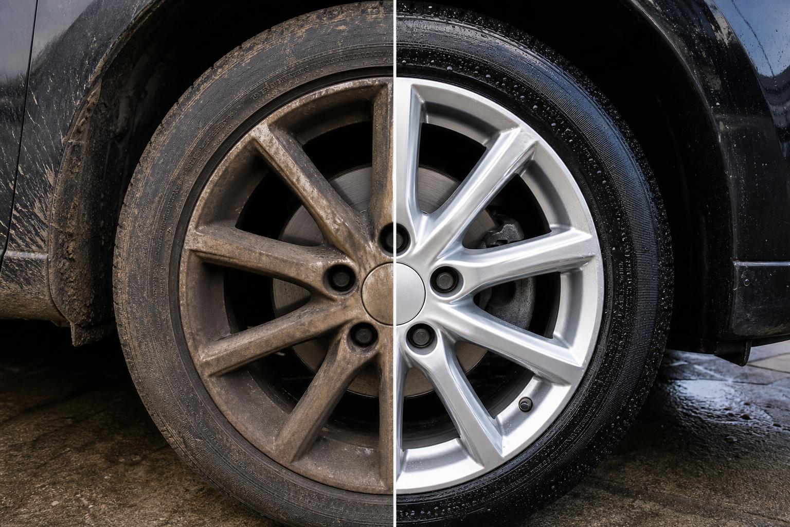 Wheel & Tyre Recovery before and after